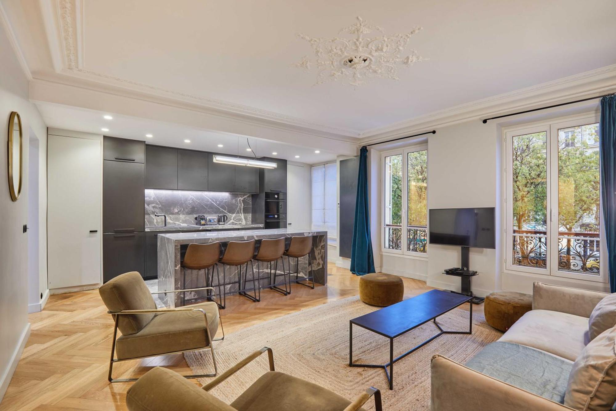 Magnificent Apartment - 3Br- 8P - Batignolles باريس المظهر الخارجي الصورة